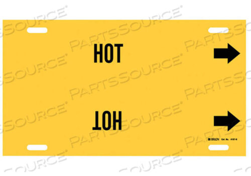 OEM#: 4197-HPIPE MARKER HOT YELLOW 10 TO 15 IN by Brady Americas