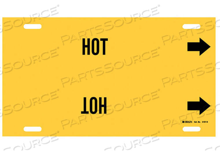 OEM#: 4197-HPIPE MARKER HOT YELLOW 10 TO 15 IN by Brady Americas