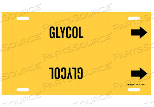 OEM#: 4068-FPIPE MARKER GLYCOL YELLOW 6 TO 7-7/8 IN by Brady Americas