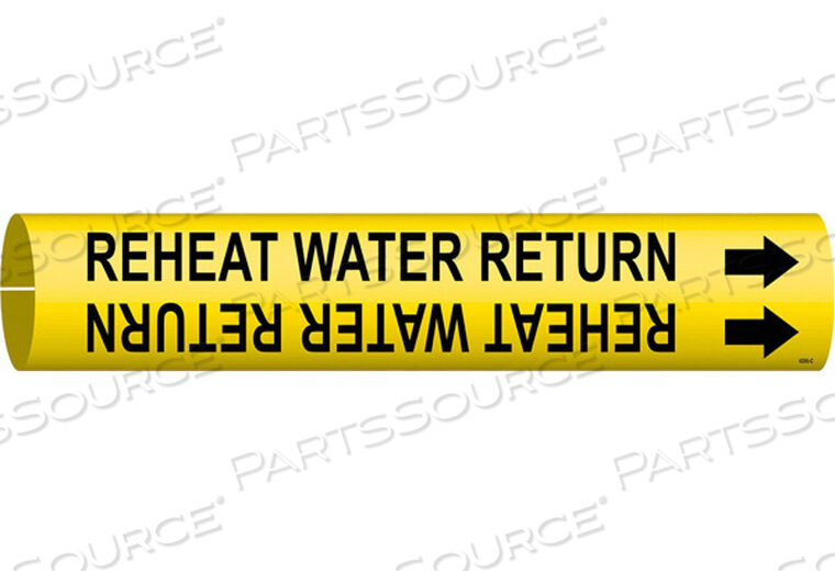 OEM#: 4266-CPIPE MARKER REHEAT WATER RETURN YELLOW by Brady Americas