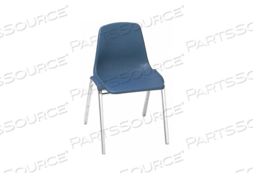OEM#: 8125SHELL STACKING CHAIR POLY BLUE PK4 by National Public Seating
