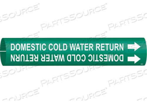 OEM#: 4049-CPIPE MARKER DOMESTIC COLD WATER RETURN by Brady Americas