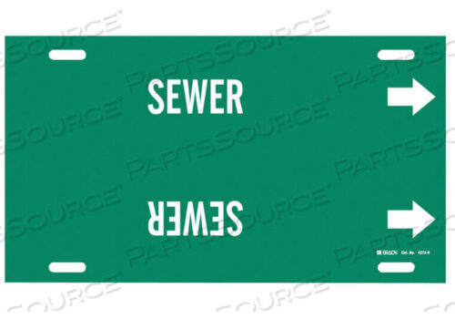 OEM#: 4272-HPIPE MARKER SEWER GREEN 10 TO 15 IN by Brady Americas