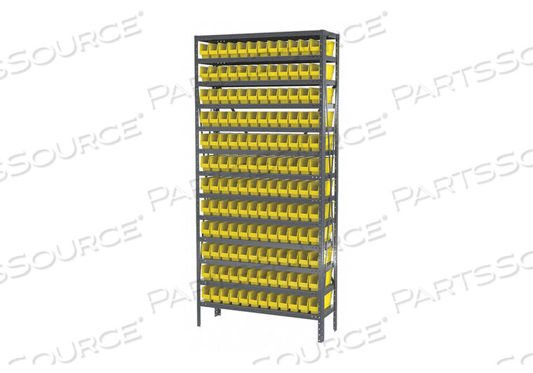 OEM#: AS1279110YBIN SHELVING 79 H 144 BINS YLLOW by Akro-Mils / Myers Industries, Inc