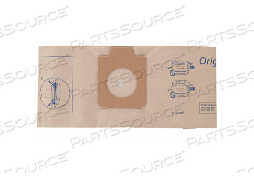 OEM#: 1407015040VACUUM BAG PAPER 2-PLY REUSABLE PK10 by Nilfisk, Inc.