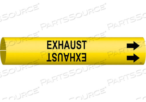 OEM#: 4057-DPIPE MARKER EXHAUST YELLOW 4 TO 6 IN by Brady Americas