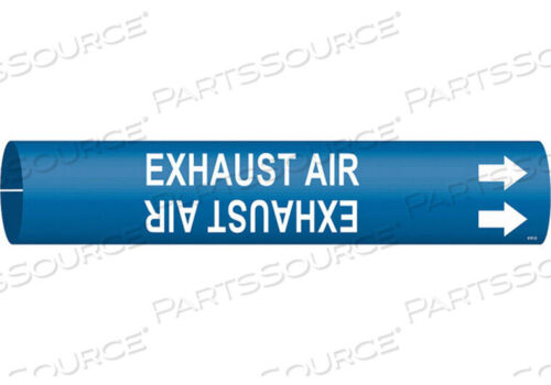 OEM#: 4181-DPIPE MARKER EXHAUST AIR BLUE 4 TO 6 IN by Brady Americas