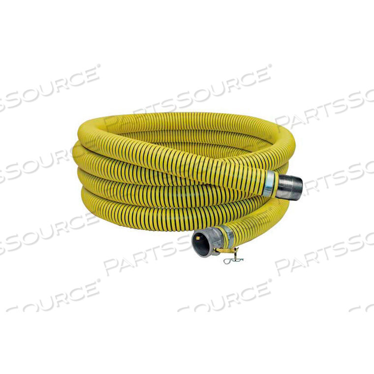 OEM#: 981282562 X 20 FERTILIZER SOLUTION SUCTION / DISCHARGE HOSE ASSEMBLY W/CAM LOCK AND KING NIPPLE by Apache Inc.
