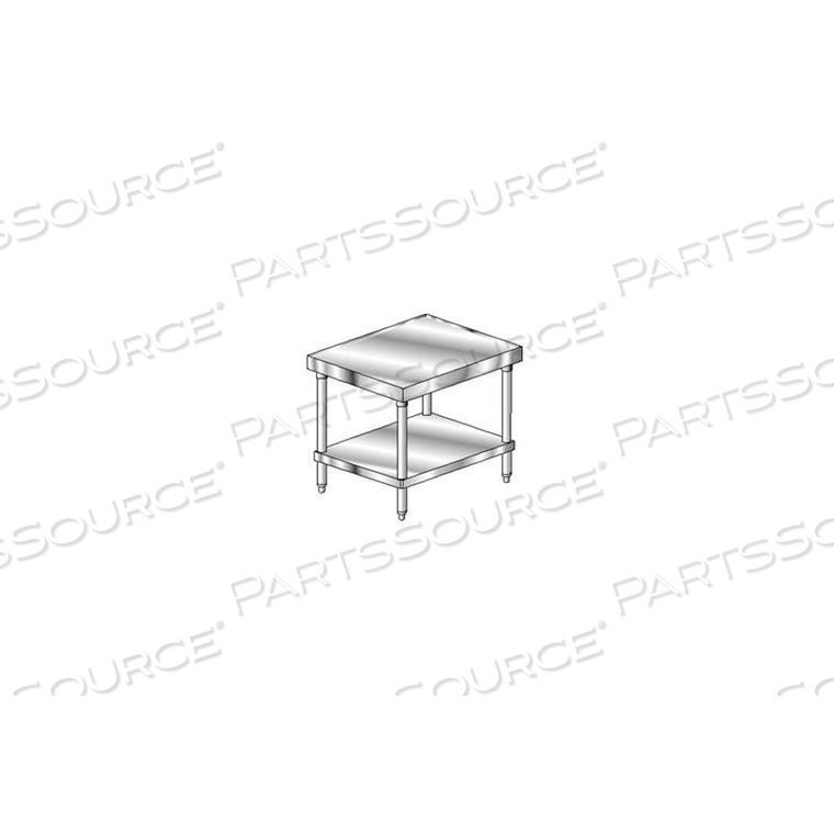 OEM#: 4MSU-242416 GAUGE MIXER STAND 430 STAINLESS STEEL - STAINLESS FRAME/SHELF 24X24 by Aero Manufacturing Co.