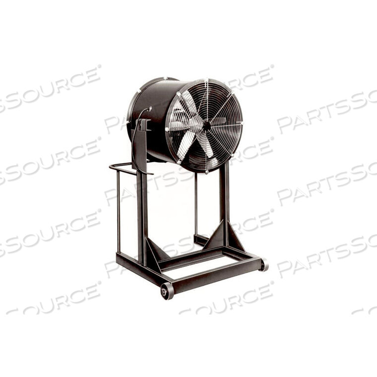 OEM#: 24DS-1H-1-TEFC24 STEEL PROPELLER FAN WITH HIGH STAND 1 HP 7350 CFM by Americraft Manufacturing Co., Inc