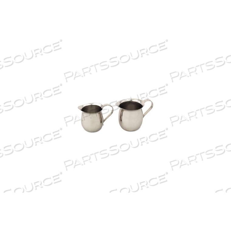 STAINLESS STEEL CREAMER, BELL SHAPE 3 OZ.