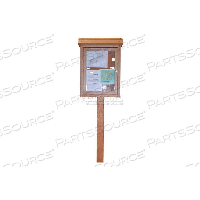 OEM#: ASM-SMC-2S1P6-GNSMALL MESSAGE CENTER - 2 SIDED/1 POST, GREEN, 22W X 30H by Polly Products