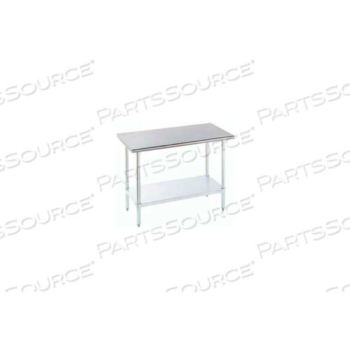 OEM#: SLAG-240-XWORKBENCH W/ADJUSTABLE UNDERSHELF, 16 GA. 430 SERIES STAINLESS, 30WX24D by Advance Tabco