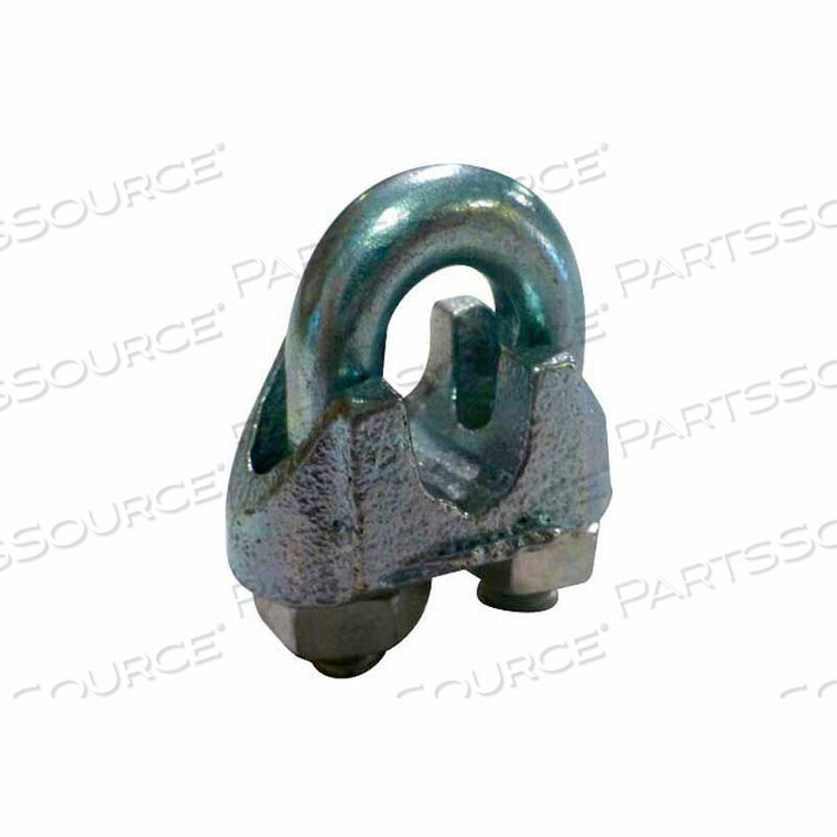 OEM#: MWRC125P6MALLEABLE STEEL ZINC PLATED WIRE ROPE CLIP - 1/8 DIAMETER - PACK OF 6 by Advantage Sales & Supply