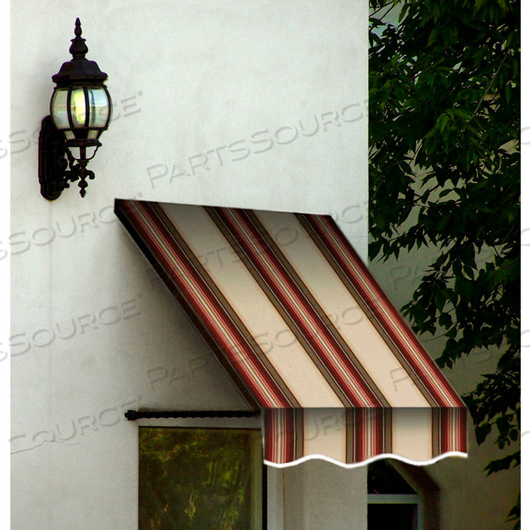 WINDOW/ENTRY AWNING 10-3/8W X 2-9/16H X 2D BROWN/TERRA COTTA