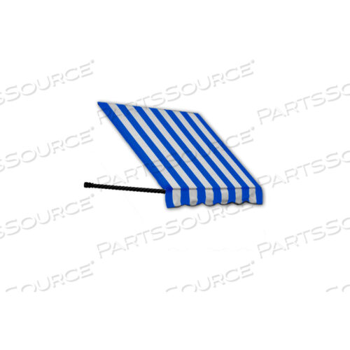 WINDOW/ENTRY AWNING 6-3/8W X 2-9/16H X 2D BRIGHT BLUE/WHITE