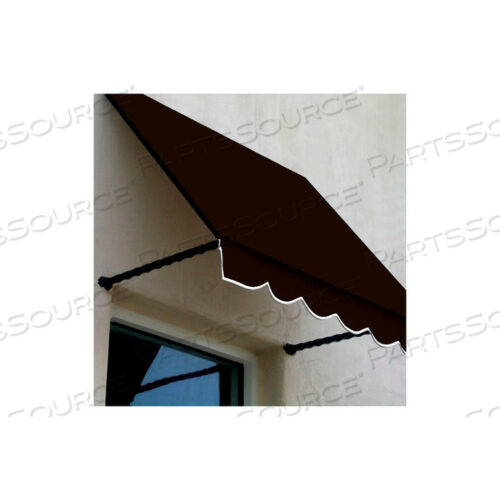 WINDOW/ENTRY AWNING 3-3/8W X 3-11/16H X 2D BROWN
