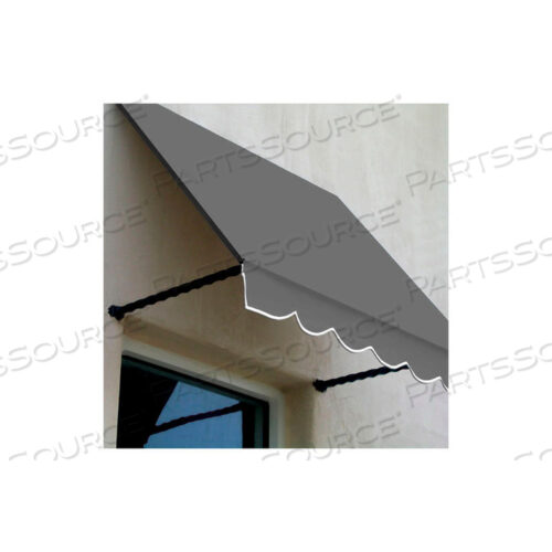 WINDOW/ENTRY AWNING 4-3/8W X 3-11/16H X 2D GRAY