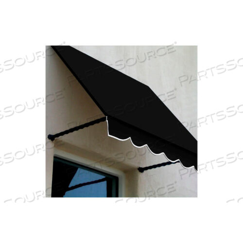 WINDOW/ENTRY AWNING 4-3/8W X 3-11/16H X 2D BLACK