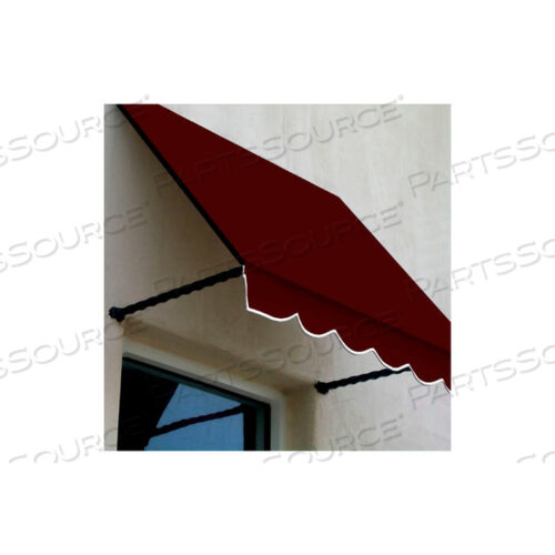 WINDOW/ENTRY AWNING 5-3/8W X 4-11/16H X 3D BURGUNDY