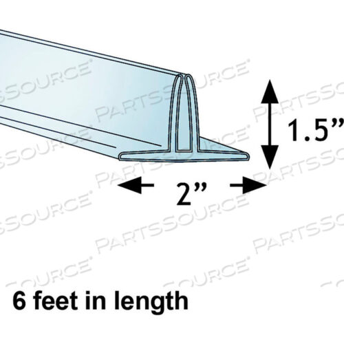 T-SIGN HOLDER, 72W X 2D X 1-1/2H
