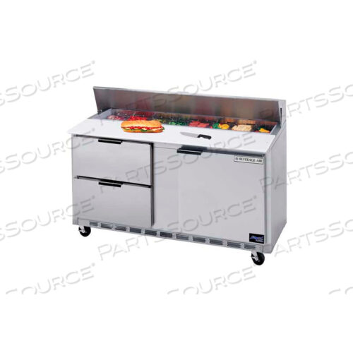 OEM#: SPED60HC-12C-4FOOD PREP TABLES SPED60 ELITE SERIES CUTTING TOP W/ DRAWERS, 60W by BEVERAGE AIR