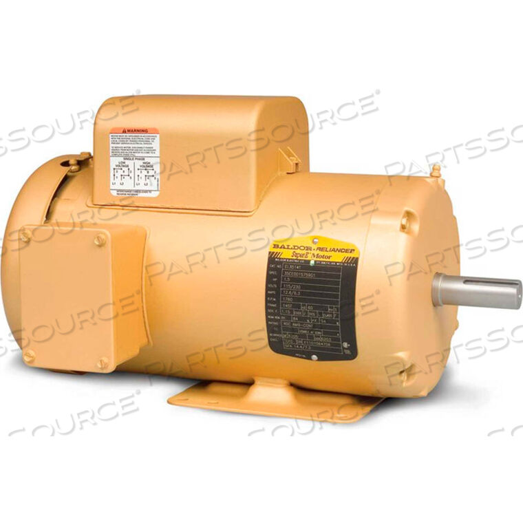 OEM#: EL3609TMOTOR, 3HP, 1755RPM, 1PH, 60HZ, 184T, 3640LC, TEFC, F1 by BALDOR