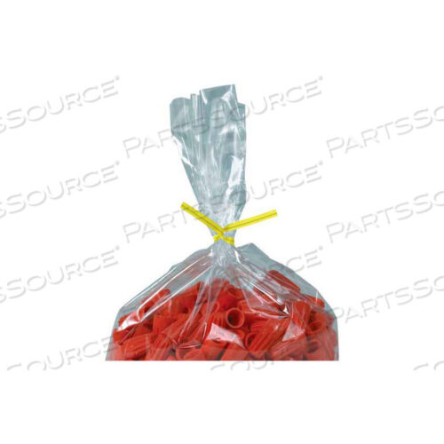 OEM#: PLT4YPLASTIC TWIST TIES 4 X 5/32 YELLOW 2000 PACK by Box Packaging Inc