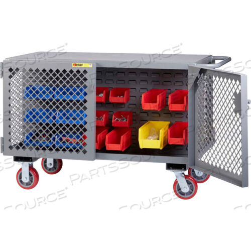 OEM#: ST-2448-6PY-LP2-SIDED MOBILE MAINTENANCE CART - LOUVERED PANEL, 3600 LBS. CAPACITY by Little Giant