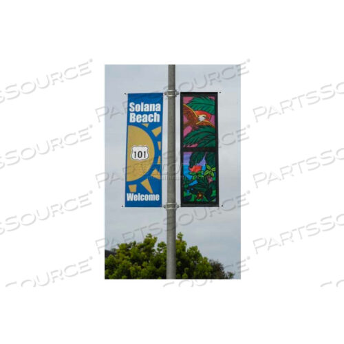 STREET POLE BRACKETS, TOP AND BOTTOM PIECES, ADJUSTABLE HEIGHT,24W