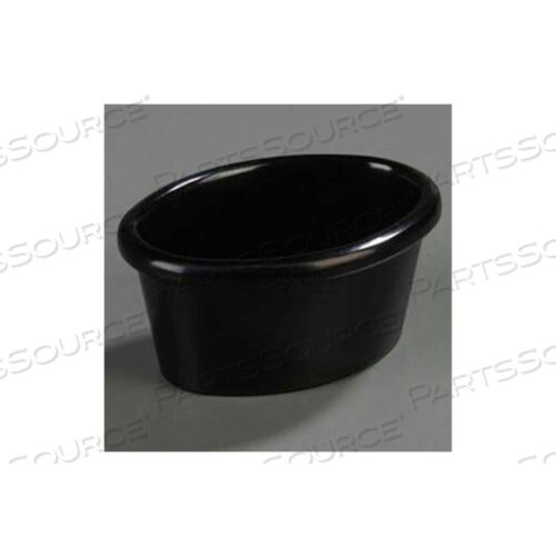 OVAL RAMEKIN, 4 OZ., BLACK