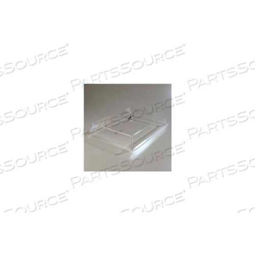 PASTRY TRAY COVER 20 X 12 X 4 CLEAR ACRYLIC, CHROME HANDLE