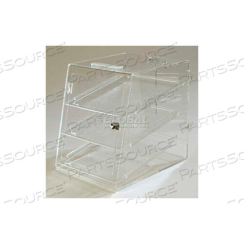 THREE TRAY, SELF SERVE FRONT & BACK DOOR, 18, 14, 17-1/2, CLEAR