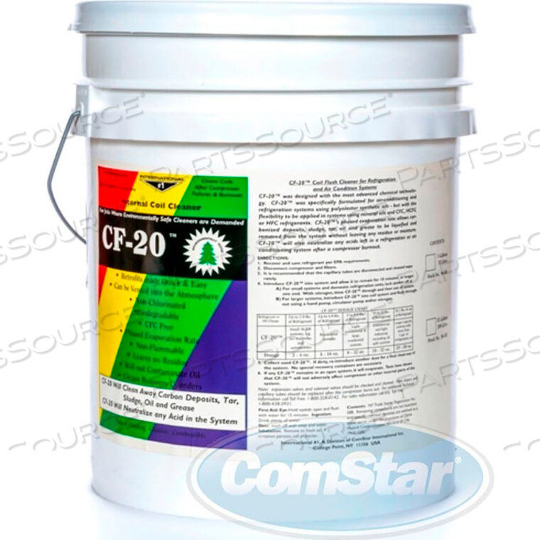 OEM#: 90-501CF-20 INTERNAL REFRIGERATION COIL SYSTEM CLEANER 5 GALLONS by Comstar International Inc