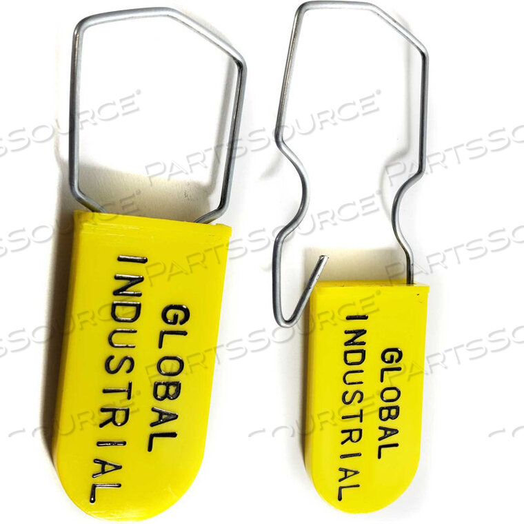 OEM#: PAD00048WIRE HASP ONE PIECE PADLOCK SEAL, YELLOW, 1000/PACK by Cambridge Security Seals LLC