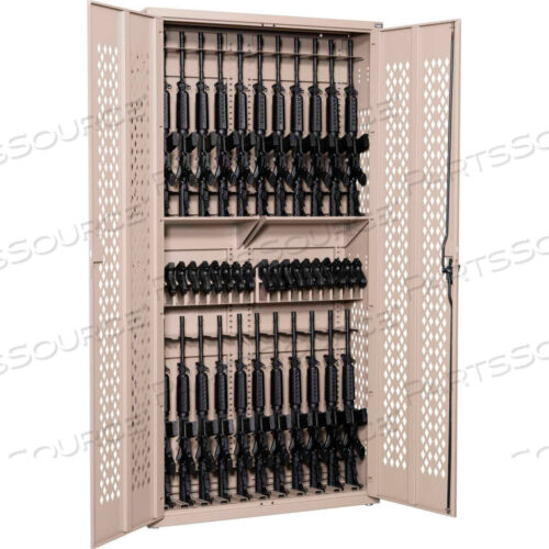 OEM#: AWC84H24R20P-WS23ARGOS GUN CABINET AWC84H24R20P - HOLDS 24 RIFLES & 20 PISTOLS 42X 15X84 BATTLESHIP GRAY by Datum Filing