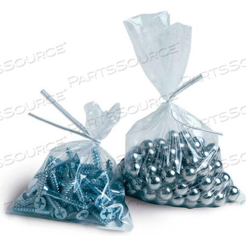 FLAT POLY BAGS 7W X 9L 6 MIL CLEAR 1,000 PACK