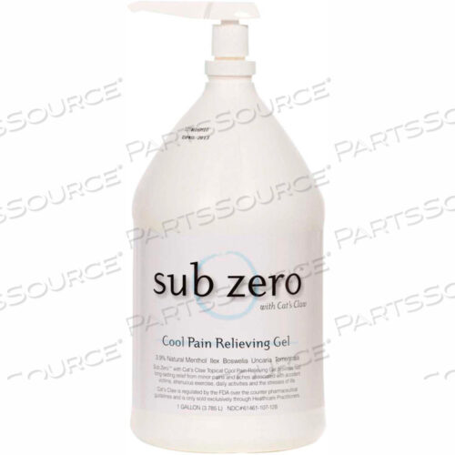 OEM#: 11-0953-1SUB ZERO CATS CLAW COLD PAIN RELIEF GEL, 1 GALLON BOTTLE by Fabrication Enterprises