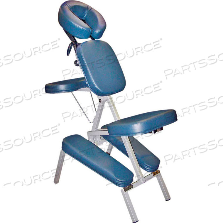 OEM#: 15-3730BPORTABLE MASSAGE CHAIR, BLUE VINYL UPHOLSTERY, 500 LB. CAPACITY by Fabrication Enterprises