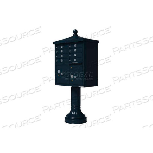 OEM#: 1570-8V2BKVITAL CLUSTER BOX UNIT W/VOGUE TRADITIONAL ACCESSORIES, 8 UNIT & 2 PARCEL LOCKERS, BLACK by Florence Manufacturing Company