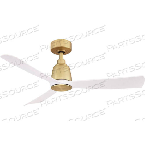 OEM#: FPD8547BSKUTE - 44 INCH - BRUSHED SATIN BRASS WITH MATTE WHITE BLADES by Fanimation Inc