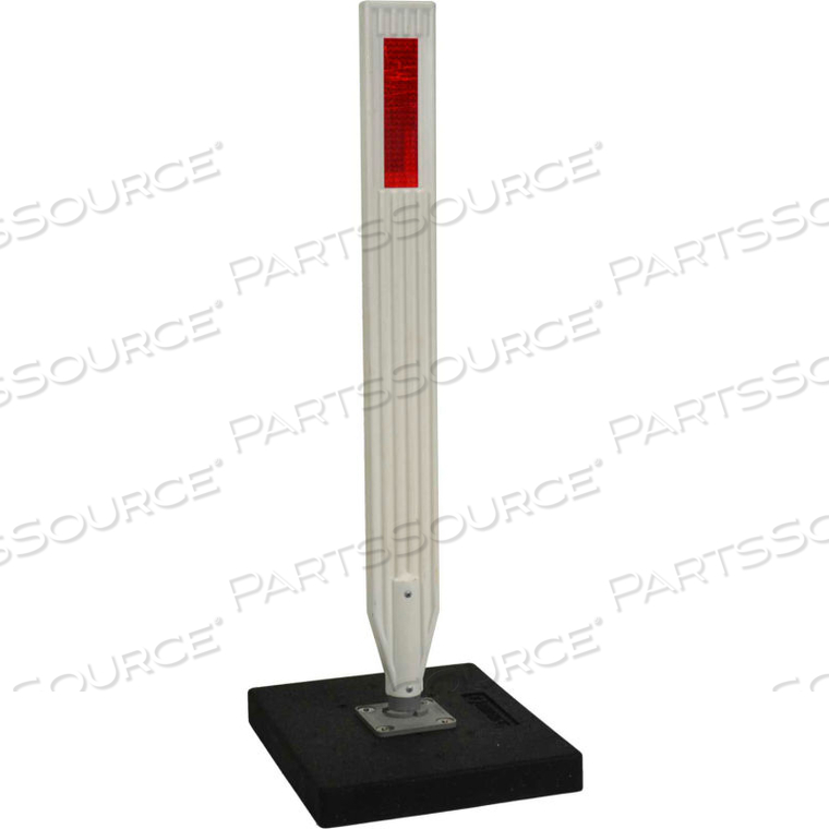 GUIDEPOST DELINEATOR WITH SPRING AND 18LB PORTABLE BASE