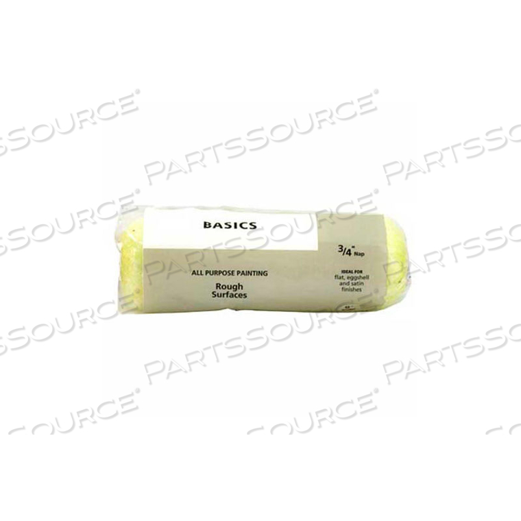 MASTER PAINTER 9 BASICS ROLLER COVER, 3/4 NAP, KNIT, ROUGH