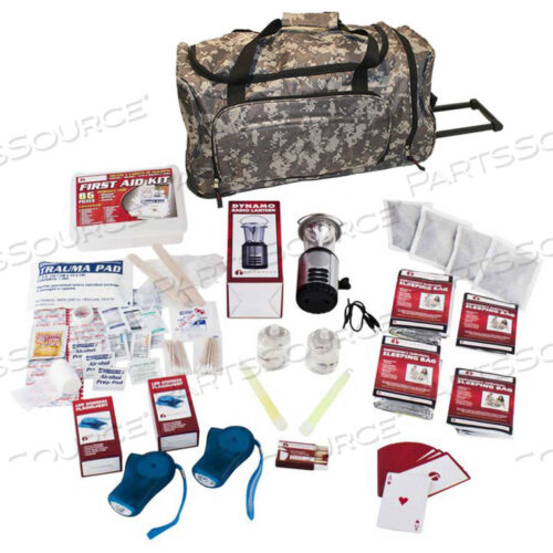 SKB4 FAMILY 4 PERSON BLACKOUT KIT, WHEEL BAG, CAMO