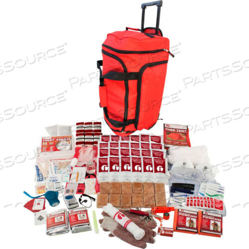 SKT2 2 PERSON ELITE SURVIVAL KIT, WHEEL BAG, RED