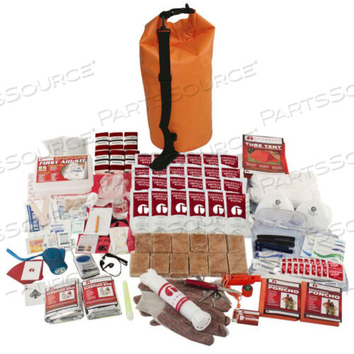 SKT2 2 PERSON ELITE SURVIVAL KIT IN WATERPROOF DRY BAG ORANGE