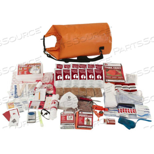 SKTK ELITE SURVIVAL KIT IN WATERPROOF DRY BAG ORANGE
