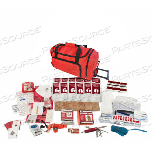 SKXK DELUXE SURVIVAL KIT, WHEEL BAG, RED