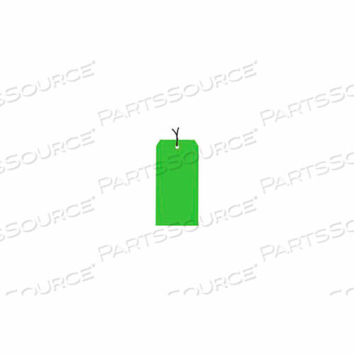 OEM#: G11012D#1 LIGHT GREEN STRUNG TAG PACK 2-3/4 X 1-3/8 - 1000 PACK by Box Packaging Inc