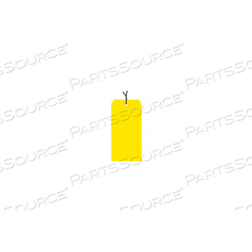 OEM#: G11032C#3 YELLOW STRUNG TAG PACK 3-3/4 X 1-7/8 - 1000 PACK by Box Packaging Inc